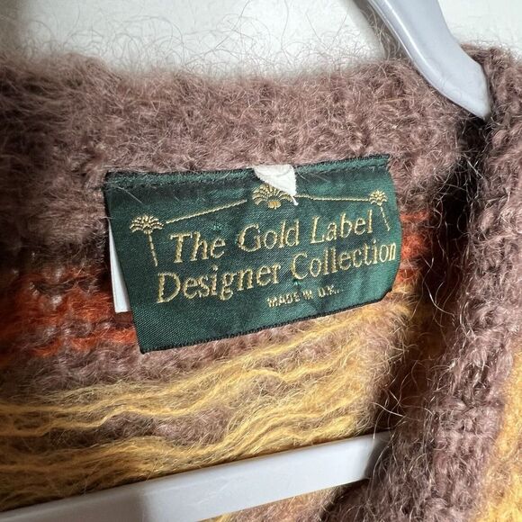 The Gold Label Designer Collection Sweater Size Medium Mohair Nylon Made In UK - Picture 7 of 9